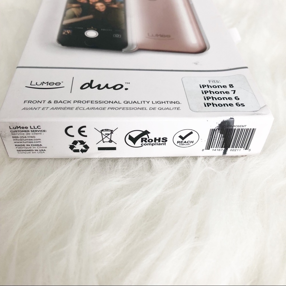 LUMEE Duo Rose Gold Light Up Selfie iPhone Case - Picture 8 of 8